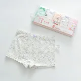 Kid Girls 5 Packs Print Swan Elephant Boxer Briefs Cotton Underwear