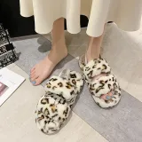 Cozy Soft Plush Fleece Open Toe Ticken Slingback Slides Indoor Outdoor House Winter Warm Slippers