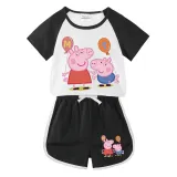 Toddler Kids Balloons Summer Short Pajamas Sleepwear Set Cotton Pjs