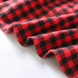 Toddler Boys Red Plaids Casual Long Sleeve Shirt