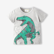 Toddle Boys Print Dinosaur Cotton T-shirt