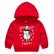 Toddler Kids Christmas Snowman Hooded Sweatshirt