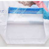 Toddler Girl Print Frozen Alsa Pajamas Sleepwear Long Sleeve Tee & Snowflake Leggings 2 Pieces Sets