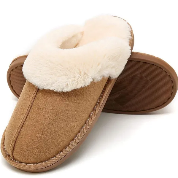 Couples Cozy Fluffy Soft Plush Fuzzy Memory Foam Splicing Slides Indoor House Winter Warm Home Slippers