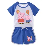 Toddler Kids Balloons Summer Short Pajamas Sleepwear Set Cotton Pjs