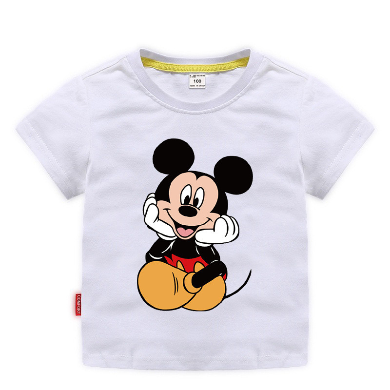 Toddle Boys Print Mickey Mouse Cotton T-shirt