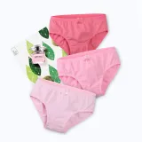 Kid Girls 3 Packs Pink Bowknot Brief Cotton Underwear