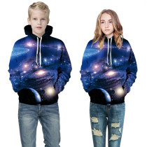 Toddler Kids Girl Boy 3D Nebula Universe Hooded Sweatshirts