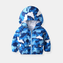 Toddler Kids Boy Blue Camouflage Outerwear Coats