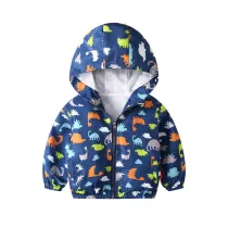 Toddler Kids Boy Print Dinosaurs Outerwear Coats