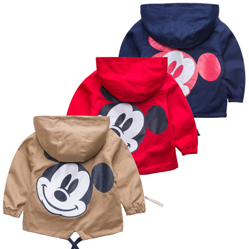 Toddler Kids Boy Mickey Mouse Hooded Jacket Outerwear