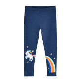 Toddler Kid Girl Embroideried Unicorn Rainbows Stars Cotton Leggings Pants