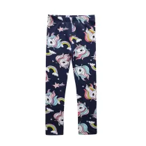 Toddler Kid Girl Print Rainbow Unicorn Stars Cotton Leggings Bottoms