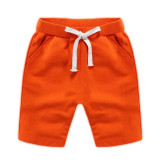Toddler Boys Pure Color Cotton Summer Shorts