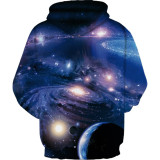 Toddler Kids Girl Boy 3D Nebula Universe Hooded Sweatshirts