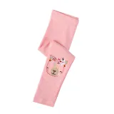 Toddler Kid Girl Embroidery Bear Flowers Cotton Leggings Pants