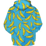 Toddler Kids Boy Girl 3D Print Bananas Hooded Sweatshirts