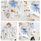Toddler Kids Girl Print Bears Breathable Lightweight Sunscreen Outerwear Coats