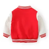 Toddler Kids Boy Print Letter Baseball Jacket Sports Outerwear