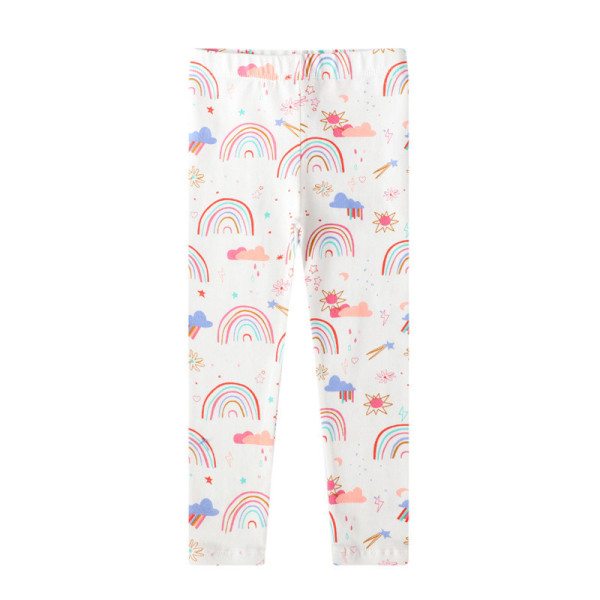 Toddler Kid Girl Print Rainbows Cotton Leggings Pants