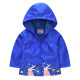 Toddler Kids Girl Print Flowers Rabbits Windproof Rainproof Zipper Outerwear Coats