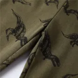 Toddler Boy Army Print Dinosaurs Casual Cotton Pants