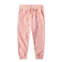 Toddler Kid Girl Pink Rainbow Cotton Leggings Pants