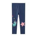 Toddler Kid Girl Embroidery Unicorn Stars Cotton Leggings Pants