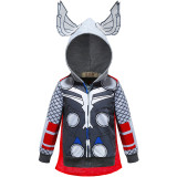 Toddler Kids Boy Thunder God Hooded Outerwear Coats