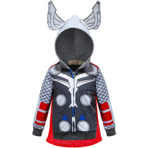 Toddler Kids Boy Thunder God Hooded Outerwear Coats