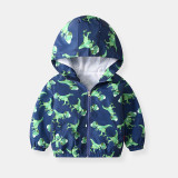 Toddler Kids Boy Print Dinosaurs Outerwear Coats