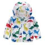 Toddler Kids Boy Print Dinosaurs Breathable Lightweight Sunscreen Outerwear Coats