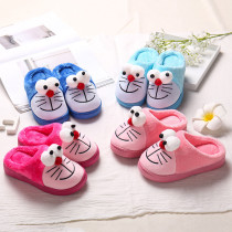 Toddlers Kids Doraemon Warm Winter Home House Slippers