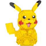 Ceative Play Building Blocks Cartoon Pikachu Pokemon Puzzles Toys Kids 6+ Boys Girls Gifts
