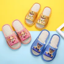 Toddlers Kids PAW Fiberflax Summer Home Cotton Slippers
