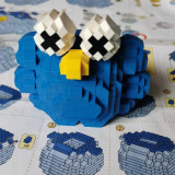 Ceative Play Mini Building Blocks Sesame Street Kaws Toys For Kids 6+ Boys Girls Gifts