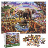 Animals World Develop Creativity Play 1000 Pieces Cardboard Puzzles For Adults Kids
