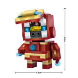 Ceative Play Building Mini Blocks Cute Iron Man Kids 6+ Boys Girls Gifts