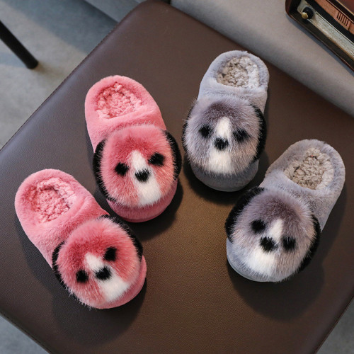 Toddlers Kids Cute Dog Warm Winter Home House Slippers