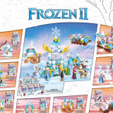 Ceative Play Mini Building Blocks Frozen Alsa 8PCS Sets Toys Kids 6+ Girls Gifts