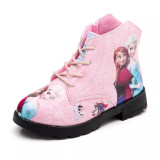 Kid Girl Print Princess Martin Ankle Boots