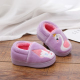 Toddlers Kids Car Rocket Swan Warm Winter Home House Slippers Shoes