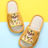Toddlers Kids PAW Fiberflax Summer Home Cotton Slippers