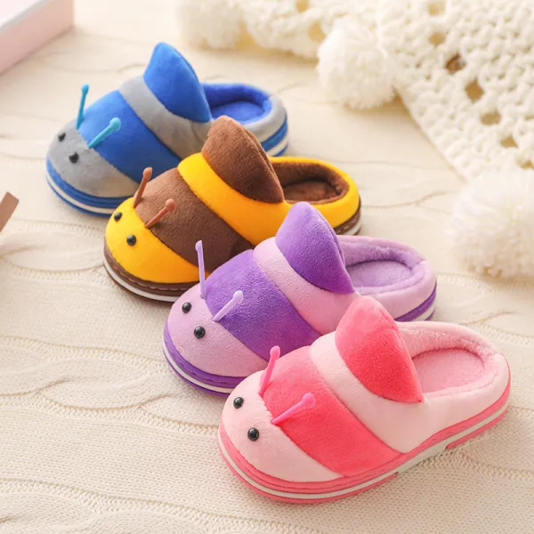 Toddlers Kids 3D Caterpillar Warm Winter Home House Slippers