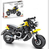 Ceative Play Building Blocks Motorcycle Model Puzzles Toys Kids 6+ Boys Girls Gifts