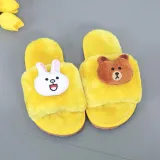 Toddlers Kids Soft Plush Fleece Bear Rabbit Warm Winter Home House Slippers
