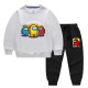 Toddlers Kids Boy Print Among Us Crewmate Cotton Sweatshirts Tops and Jogger Pant Two Pieces