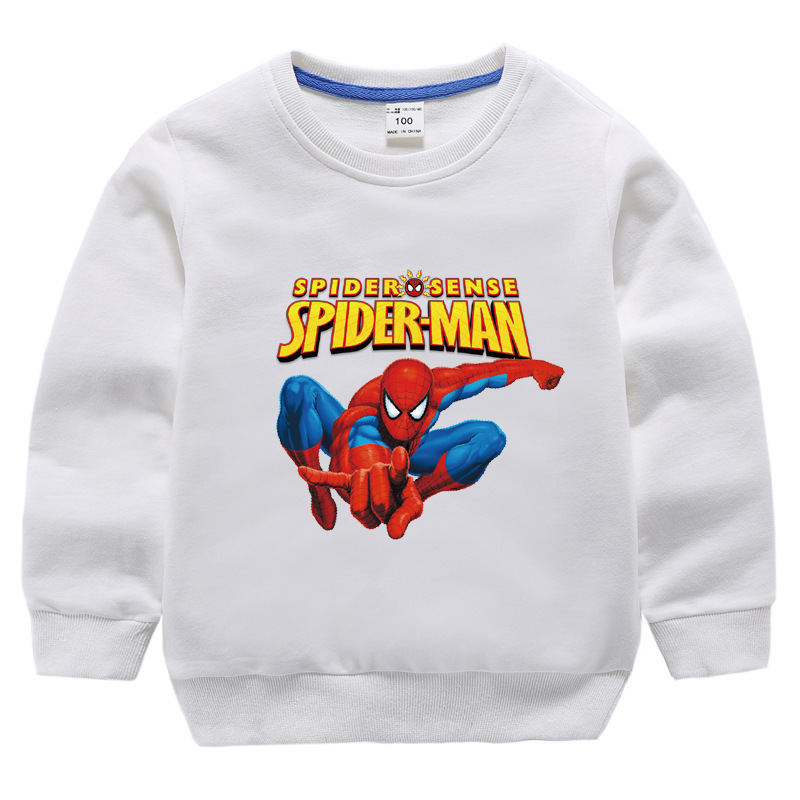 Toddler Kids Boy Print Spider Man Sweatshirts Tops