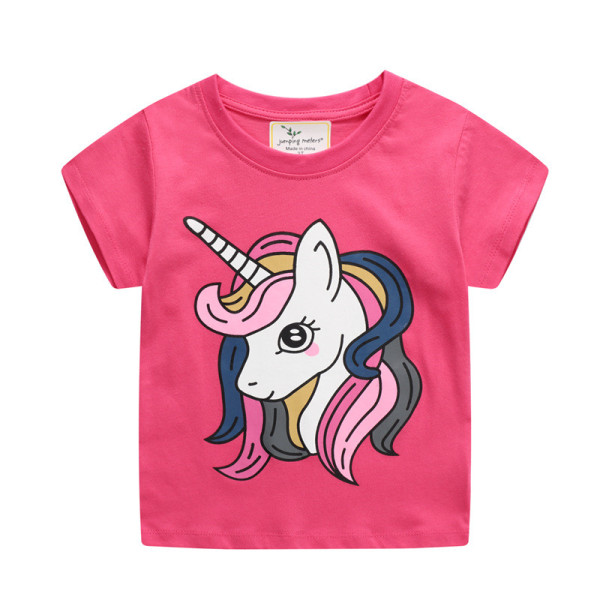 Toddle Girls Print Unicorn Pink T-shirt