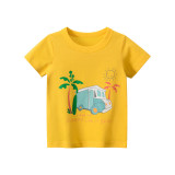 Toddle Kids Boys Print Slogans Cute Car Cotton T-shirt